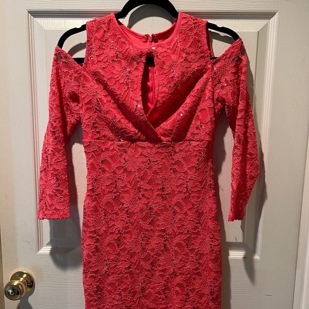 Blu Sage Hot Pink/Coral Dress